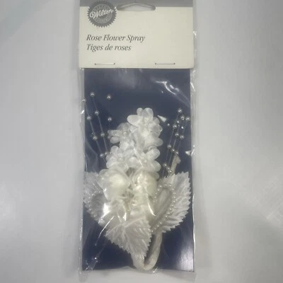 Spray flor rosa Wilton 1,6 pulgadas nupcial  Foto 1 de 4