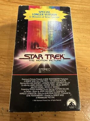 Star Trek: The Motion Picture (VHS, 1989) * Buy Two Get One Free Bundle Shipping - Image 1 of 2