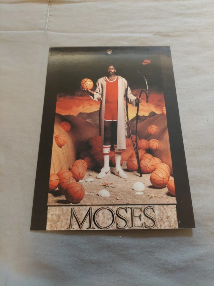 Vintage Nike Poster Card Moses Malone - Image 1 of 4