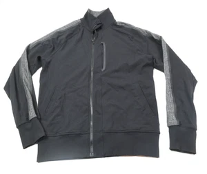 Lululemon Kung Fu Trainingsjacke Herren Large schwarz durchgehender Reißverschluss Langarm Stretch Fitnessstudio - Bild 1 von 11
