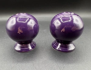 Fiestaware Mulberry Purple Salt and Pepper Shakers Set Ball Shakers w Stoppers - Picture 1 of 7