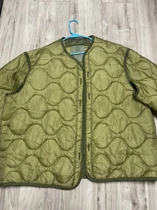 Vintage US XL Military Liner Cold Weather Coat Herren Large Quilted Nylon 80s * - Bild 1 von 7