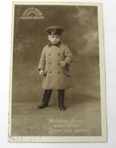 WWI German Propaganda Charity Postcard 1916 Waisenanstalt Baroness Schorlemer - Bild 1 von 3