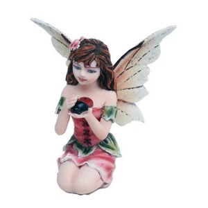 Fairy Garden Flower Ladybug Fairy Mini Garden of Enchantment Figurine 3 Inch - Picture 1 of 1
