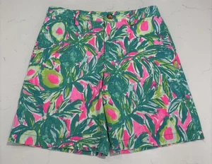 Lilly Pulitzer Damen Shorts Mehrfarbig 100 % Baumwolle Avocadobaum Druck Größe 8 - Bild 1 von 10