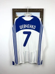 Dynamo Kiev Home football shirt 2008 Long Sleeve 7 Shevchenko Adidas Jersey Sz M - Picture 1 of 19