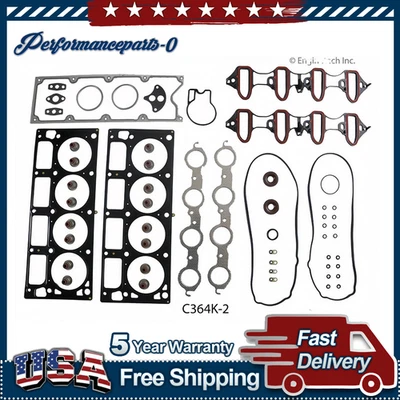 Juego de juntas de motor para GMC Yukon 2001 2002 2003 2004 2005 2006 6,0 L V8 Foto 1 de 3