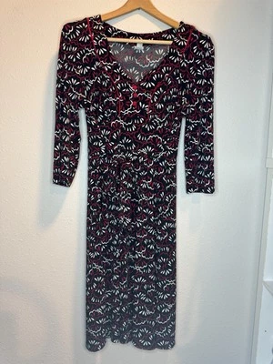 Vestido Merona estampado manga larga negro y rojo Foto 1 de 4