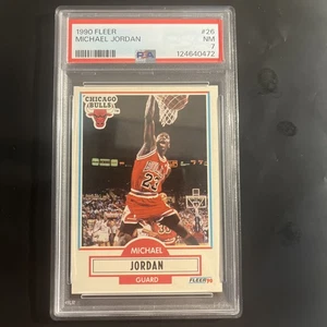 1990 Fleer Michael Jordan 26 Psa 7 Centered Eye Appeal Just Graded - Bild 1 von 4