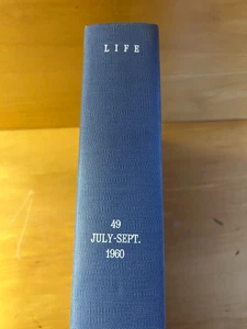 1960 July-Sept Life Magazines - Library Volume - Bound- See Condition Notes #2 - Picture 1 of 2