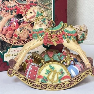 San Francisco Music Box Co Rocking Horse Ornament Christmas Treasure Beige A1 - Picture 1 of 19