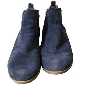 Lucky Brand navy leather suede chelsea booties - Picture 1 of 8
