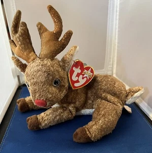 RAR Roxie Rentier Ty Beanie Babys Selten Neuwertig - Bild 1 von 7