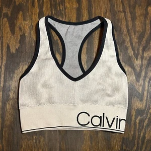 Calvin Klein Performance Women's Medium-Impact Active Sports Bra Moon Rock - Picture 1 of 7