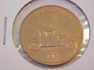 1968 Franklin Mint Commemorative Car Token 1914 Stutz Bearcat - Picture 1 of 2