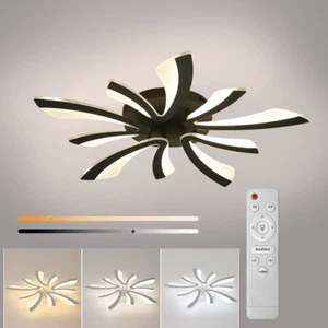 Flower LED Ceiling Light 60W Modern Pedant Lamp Dimmable Bedroom Living Room - Picture 1 of 15