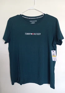 Women's Tommy Hilfiger Sport Teal Top Sz M NEW - Picture 1 of 3