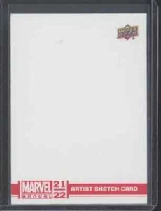 Marvel Annual 2021-2022 Upper Deck Artist Sketch Card Blank 1/1 C2 - Picture 1 of 2