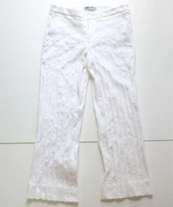 ISSEY MIYAKE Striped White Pants Size L - Picture 1 of 8