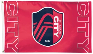 ST. LOUIS CITY SC Huge 3'x5' Official MLS Soccer Team Logo DELUXE 3x5 FLAG - Picture 1 of 1