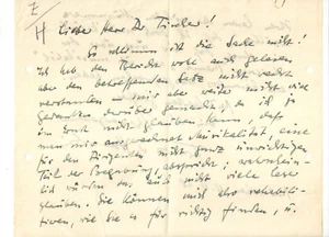 Hoesslin - lettera a mano con firma - 1928 - Foto 1 di 2
