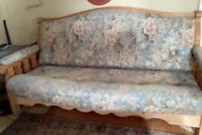 Voglauer Vogelauer Dreisitzer Sofa Vintage Blau Geblümt Fichte Natur