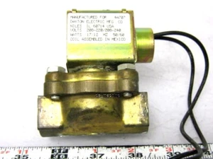 Dayton 4A707 Magnetventil mit 1/2" NPT Messing Magnetventil 208-240VAC 17W - Bild 1 von 3