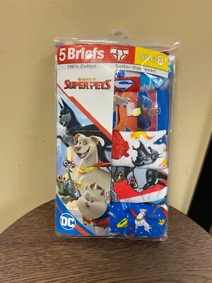 CALZONCILLOS NIÑO "DC" SUPERPETS 5 NIÑO MULTICOLOR. TALLA 8 Foto 1 de 2