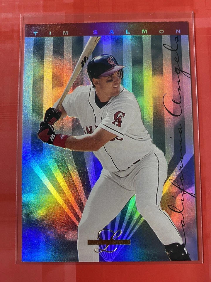 1995 LEAF LIMITED Prism Foil Tim Salmon #30 Baseball Card CA Angels '90s Vintage - Image 1 of 2