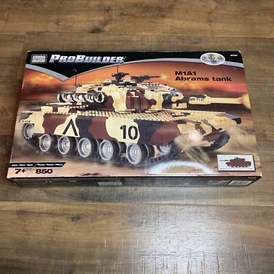 Mega Bloks Probuilder M1A1 Abrams Tank Set 9734 Building Blocks 2002 Brand New - Image 1 of 4
