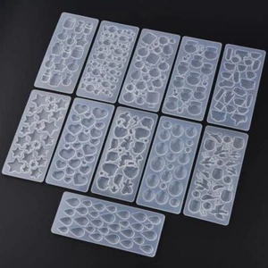 Stampi silicone stella goccia d'acqua 1 pz base cabochon resina stampo gioielli fusione artigianato - Foto 1 di 23