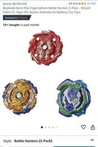 Beyblade Burst Rise Hypersphere Battle Hunters Competitive Tops (DAMAGED BOX) - Picture 1 of 7