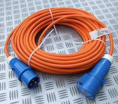 10M EHU CABLE 2.5mm sq HEAVY DUTY MAINS HOOK UP LEAD VW CAMPER MOTORHOME CARAVAN - Image 1 of 2
