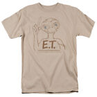 E.T. The Extra Terrestrial Pointing T Shirt Mens Licensed 80S Movie Tee Sand