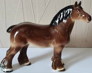 Lomonosov porcelain figurine of a shire horse. - Picture 1 of 10