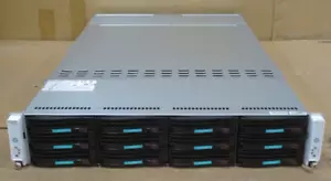 Supermicro CSE-827 2 x Node 4x E5-2630v3 128GB Ram 12x3.5" Bay X10DRT-H Server - Picture 1 of 2