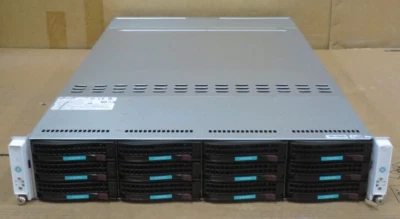 Supermicro CSE-827 2 x  Node 4x E5-2630v3  128GB Ram 12x3.5" Bay X10DRT-H Server - Image 1 of 2