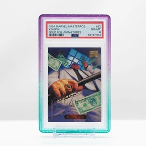 Marvel 1994 Marvel Masterpieces Kingpin Gold foil Signatures #62 PSA 8 - Picture 1 of 4