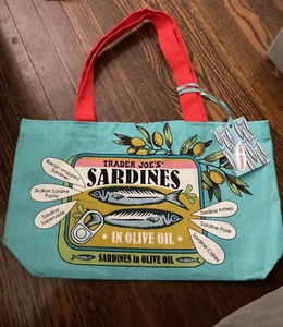 Trader Joe’s Bag limited edition Sardines in Olive Oil canvas ,Free Shipping! - Picture 1 of 2