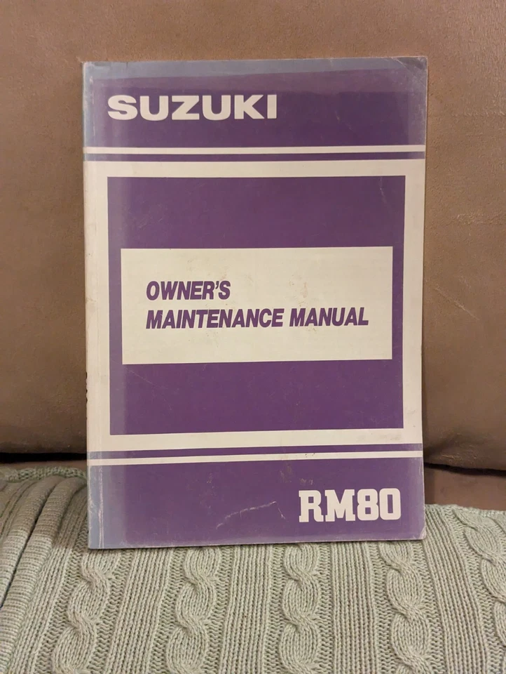 1990 90 铃木 RM80 RM 80 用户维护手册 原始设备制造商 99011-02B24-03A — 第 1/4 张图片