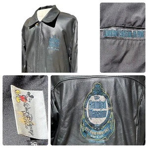 Disney Haunted Mansion Leather Jacket 999 Happy Haunts Ball 2005 Limited to 100 - Picture 1 of 17