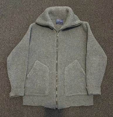 VTG Pendleton Cardigan Sweater 100% Shetland Wool Full Zip USA Sz S - Image 1 of 4