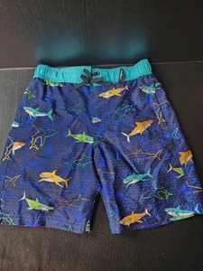 ZeroXposur Boys Blue FISH Swim Shorts SIZE 7 RSC - Picture 1 of 6