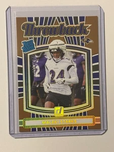 Panini Donruss Malaki Starks 2025 clasificación novato retro de cobre/100 #11 cuervos - Imagen 1 de 2