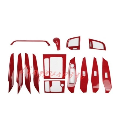 Decoración interior de fibra de carbono roja de la moldura para Mazda 6 Atenza 2017-2019 Foto 1 de 4