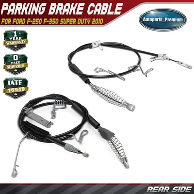 2x 后左右停车制动电缆适用于福特 F-250 F-350 Super Duty 2010 — 第 1/4 张图片