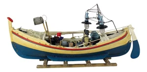 Fischerboot aus Holz 47 x 22 cm Sea-Club - Bild 1 von 2