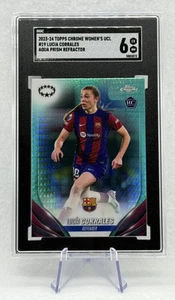 Lucia Corrales 2023-24 Topps Chrome Aqua Prism Refractor #19 RC SGC 6 - Picture 1 of 3