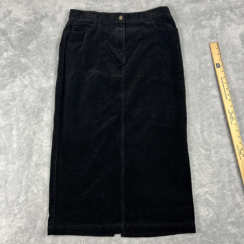 Maxi Falda Deportiva de Pana Jones New York De Colección Para Mujer Talla 14 Negra Y2K Foto 1 de 4