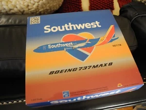 Extremely RARE Inflight Boeing 737 MAX-8 SOUTHWEST, 1:200, N8717M, NIB, HTF! - Picture 1 of 4